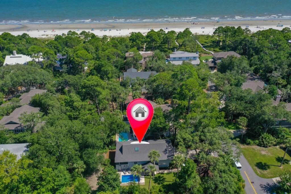 Luxury Beach House - 2Min Walk To Beach - Private Pool - Group & Dog Friendly Hilton Head Island Dış mekan fotoğraf
