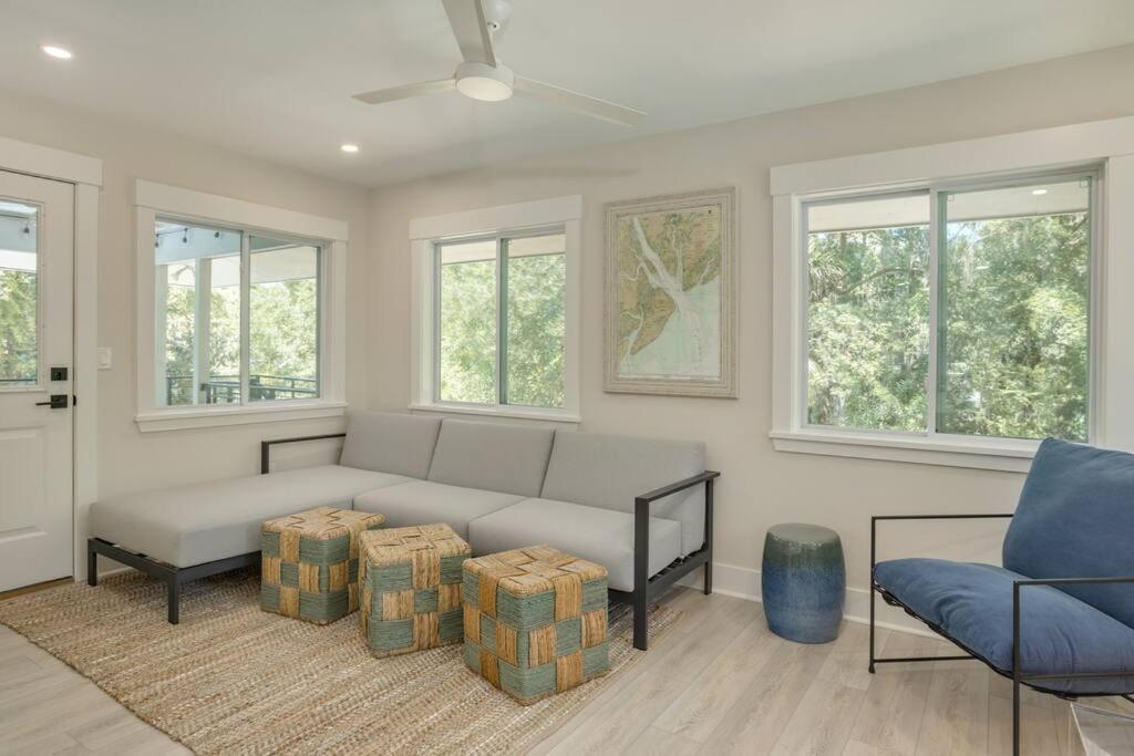 Luxury Beach House - 2Min Walk To Beach - Private Pool - Group & Dog Friendly Hilton Head Island Dış mekan fotoğraf