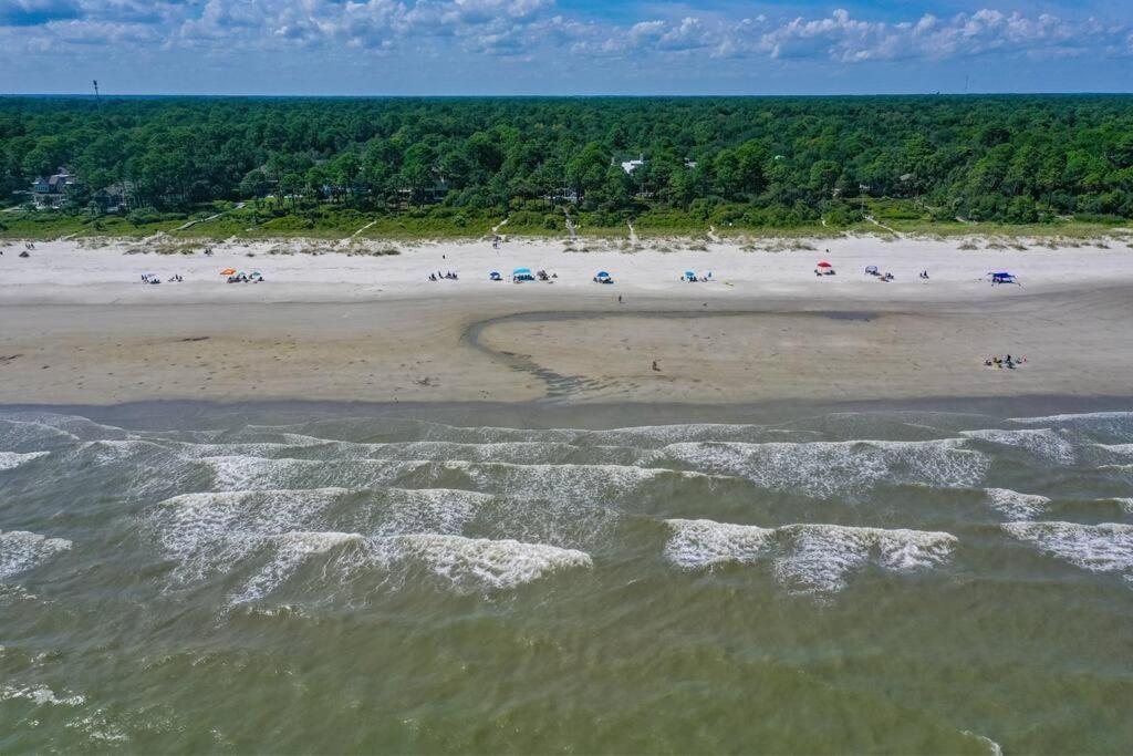 Luxury Beach House - 2Min Walk To Beach - Private Pool - Group & Dog Friendly Hilton Head Island Dış mekan fotoğraf