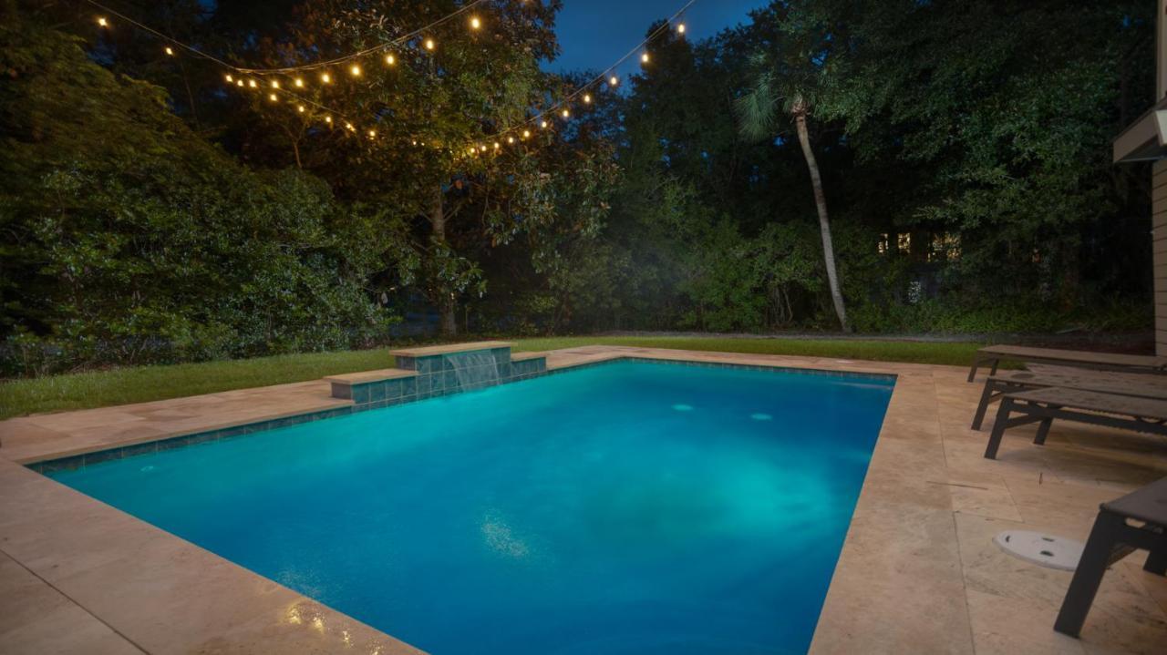 Luxury Beach House - 2Min Walk To Beach - Private Pool - Group & Dog Friendly Hilton Head Island Dış mekan fotoğraf