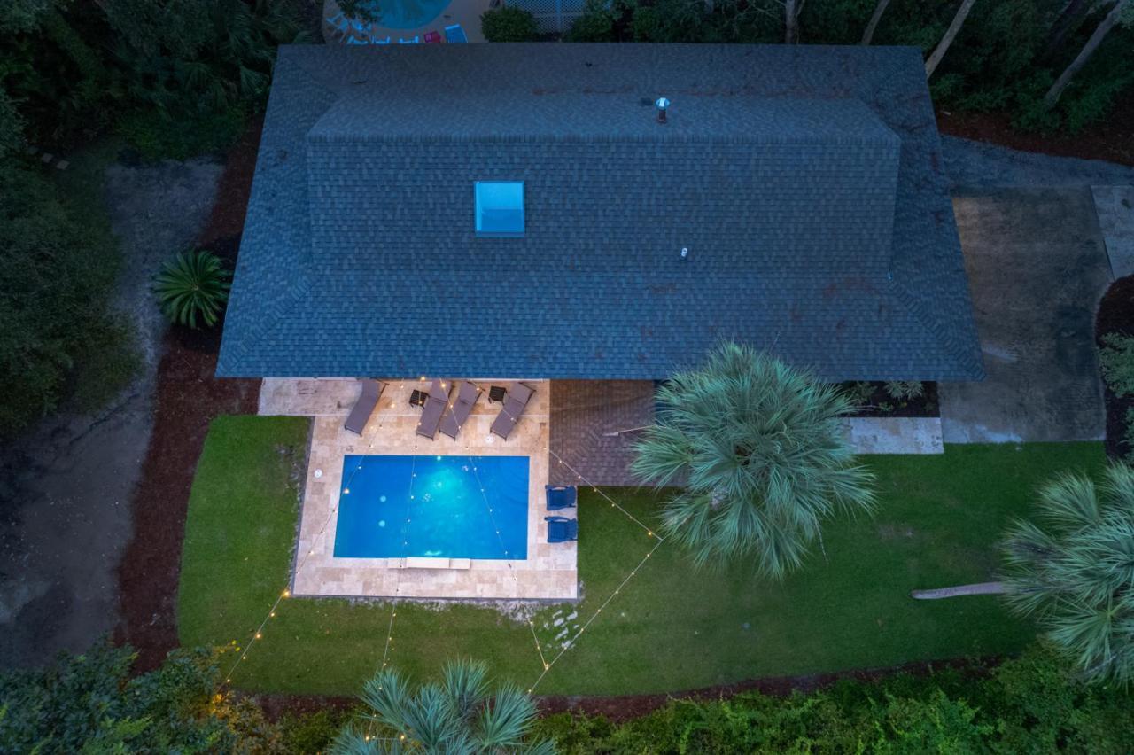 Luxury Beach House - 2Min Walk To Beach - Private Pool - Group & Dog Friendly Hilton Head Island Dış mekan fotoğraf